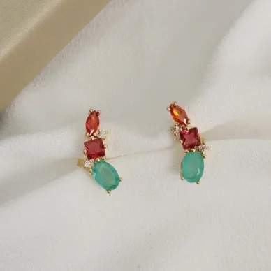 BRINCO EARCUFF | ZIRCONIA COLORIDA